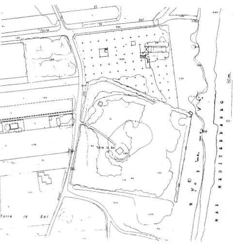 General plan of the remains of buildings at Torre la Sal